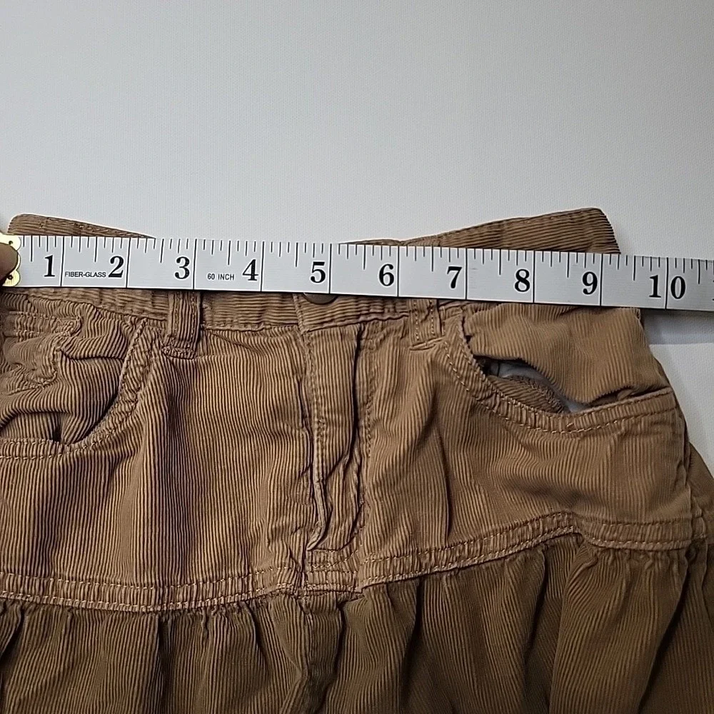THE CHILDRENS PLACE  Girls Boho‎ Corduroy Ruffled Skirt Size 6  Layered Twirl